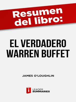 cover image of Resumen del libro "El verdadero Warren Buffett" de James O'Loughlin